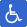障害者用施設のアイコン